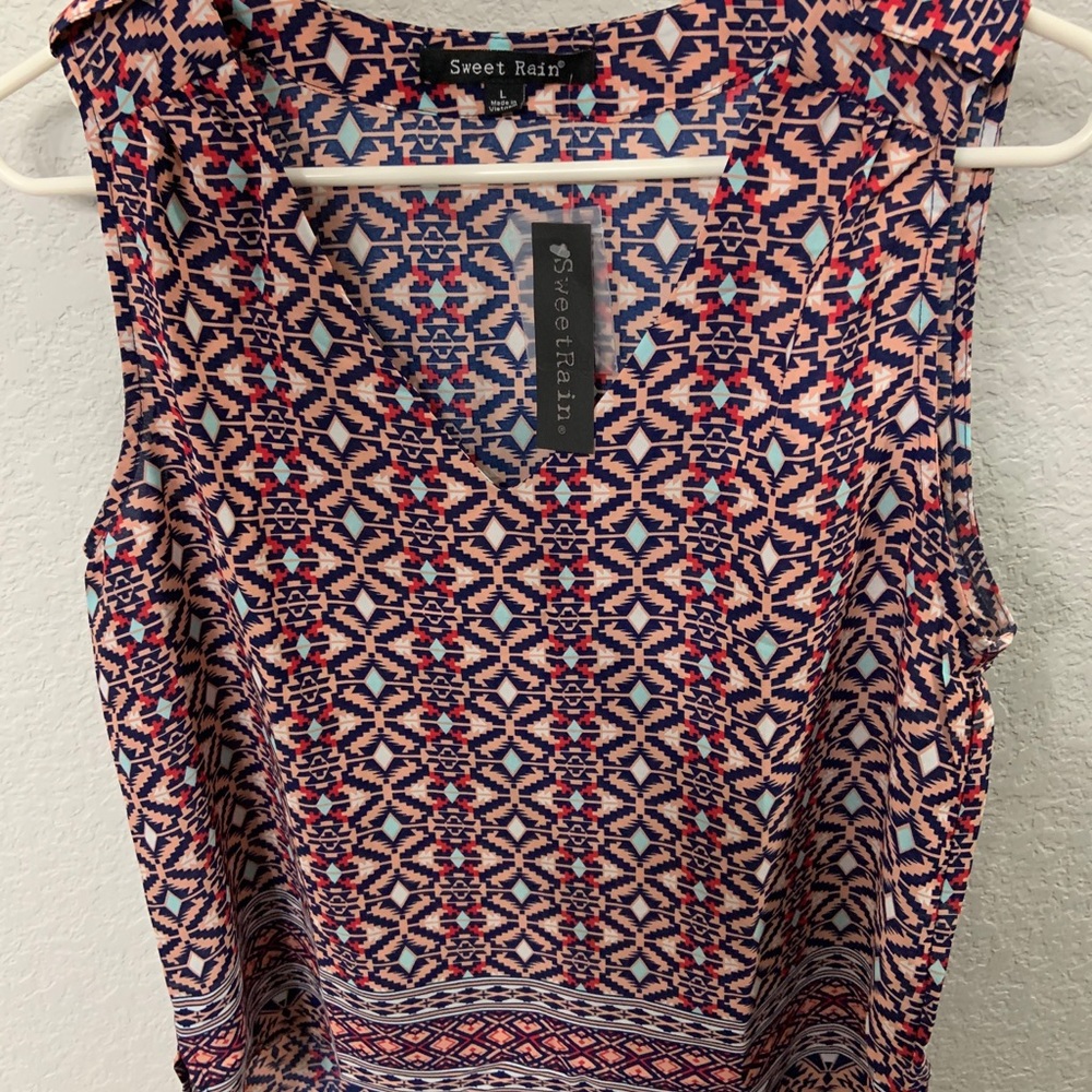 Colorful dress tank top